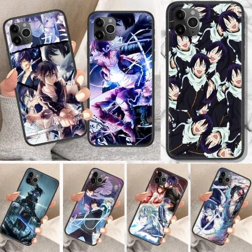 Japanese Yato Noragami Anime Phone Case For iphone 5 5S SE 2 6 6S 7 8 11 12 Mini Plus X XS XR Pro Max black silicone funda