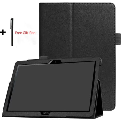 Flip Case for Huawei MediaPad T5 10 AGS2-W09/L09/L03 10.1 Tablet Cover Funda Stand PU Leather Skin for Huawei T5 10 9.6 T5 Shell
