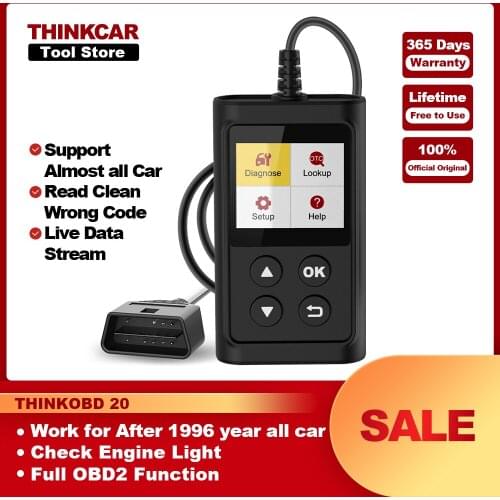 THINKCAR THINKOBD 20 Auto Scanner Car Diagnostic Tool Automotivo Code Reader Check Engine Light DTC Lookup Diagnose Tool All Car