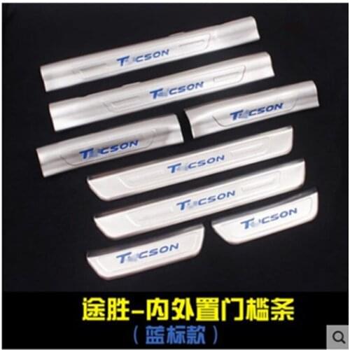 For Hyundai Tucson 2015 2016 2017 2018 High-quality stainless steel Plate Door Sill Welcome Pedal Car Styling Accessories