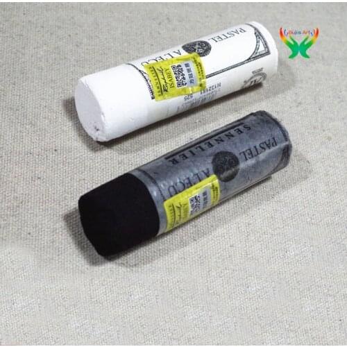 French Sennelier pastel pen, Soft hand pen, Soft pastel large pastel black and white,Artist pastel paintbrush, for students