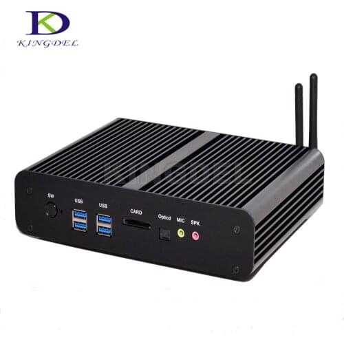 Haswell Fanless Mini PC Intel Core i7 4500u Windows 10 i7 Mini-ITX Desktop Computer HD4400 HTPC TV Box Full HD Max. 16GB RAM