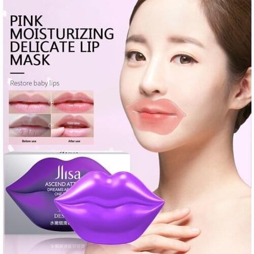 Crystal Collagen Lip Mask Hydrating Moisturizing Plumping Lip Mask Pads Lips Repair Reduce Lip Lines Skin Care Patches TSLM1