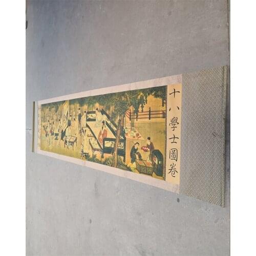 Chinese Calligraphy And Painting (Eighteen Bachelor Map) Handicraft Home Decoration