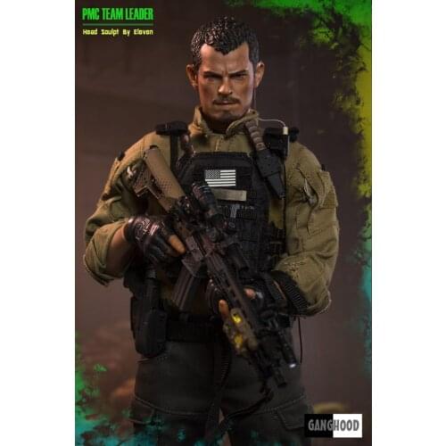 1/6 Action Figures model EASY&SIMPLE ES Ganghood PMC team captain to commit suicide