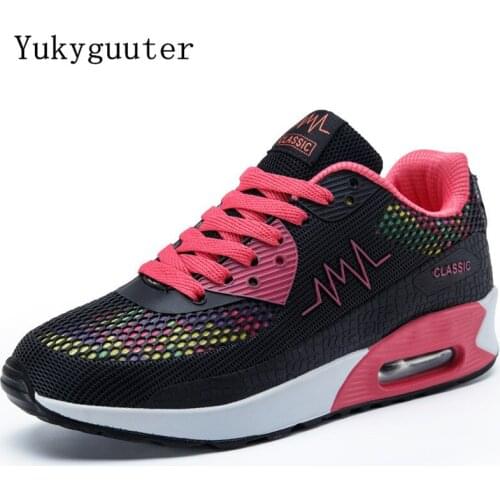 Sport Running Shoes Woman Outdoor Breathable Comfortable Couple Shoes Lightweight Athletic Mesh Sneakers Women Height Increasing