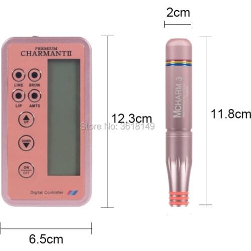 Charmant Prince Tattoo Machine kits Rotary Intelligente Digital Permanent Makeup Pen for Eyebrow Lips Rotary Swiss Motor Maquina