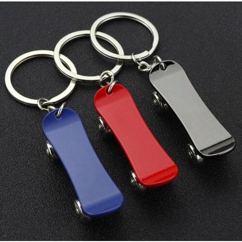 High Quality Metal Scooter Skateboard Keychain Car Key Chain Accessories Keyring Fashion Bag Charm Unisex Jewelry Gift Llavero