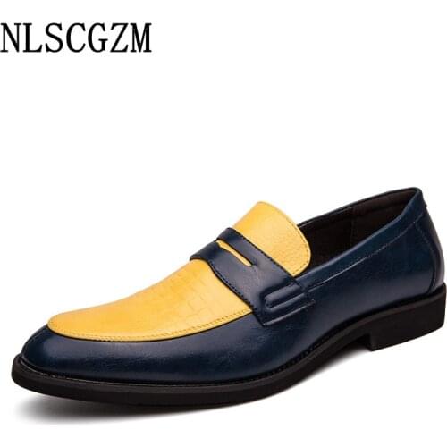 Formal Slip on Shoes Men Coiffeur Italian Loafers Men Dress Shoes Leather Wedding Dress Oxford Shoes for Men Office 2021 Zapatos