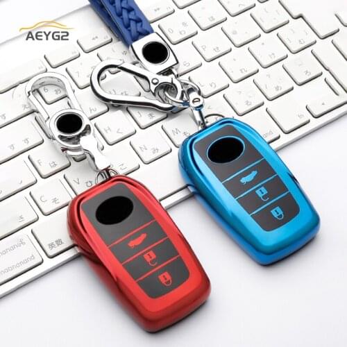Soft TPU Car Remote Key Cover Case For Toyota CHR RAV4 Auris Avensis Prius Aygo Camry Corolla Land Cruiser 200 Prado Crown Hilux