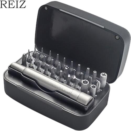 REIZ 31 In 1 Adjustable Screwdriver Set Magnetic Precision Slotted Torx Hex Screw Bit Frosted Handle Portable Repair Hand Tools