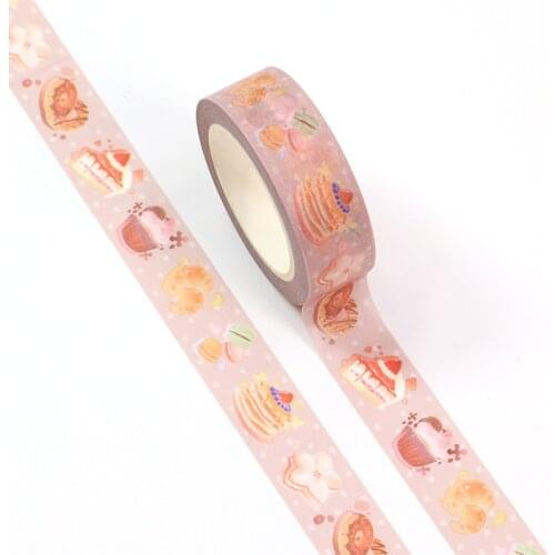 NEW 10pcs/Lot Decorative Cute Pink Cake and Hearts Washi Tapes DIY Scrapbooking Planner Adhesive Masking Tape Kawaii Stationery