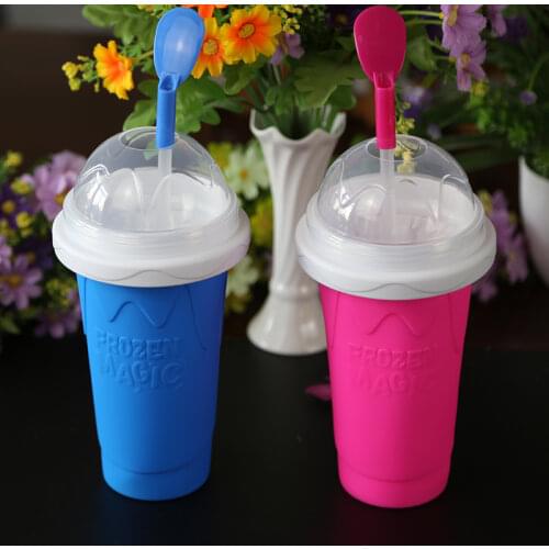 Smoothies Cup New Homemade Slush and Shake Maker Household Fast Cooling Cup Ice Cream Maker Magic Slushy Maker