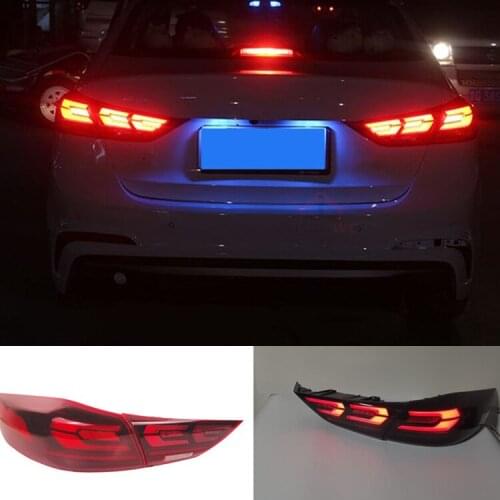 New LED Taillights Assembly For Hyundai Elantra 2016-2018 LED Rear Lamp Brake Reverse Light Rear Back Up Lamp DRL Car Tail light