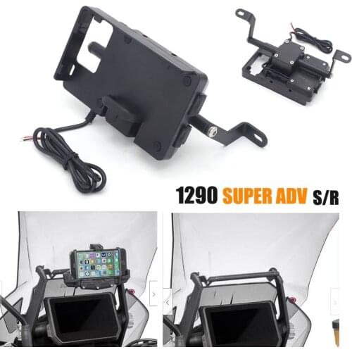Motorcycle front Stand Holder Smartphone For KTM 1290 Super Adventure S R GPS Bar Mobile Phone bracket GPS 2017-2019