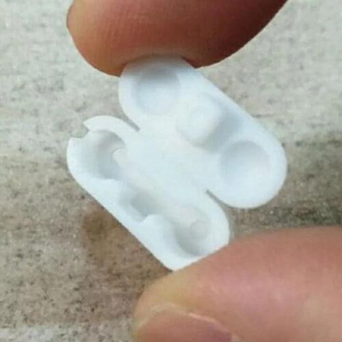 10pcs 4.5*6mm Plastic Vertical Blinds Chain Curtain Chain Rope Connector Beads Roller Curtain Clips Joiner Accessories White