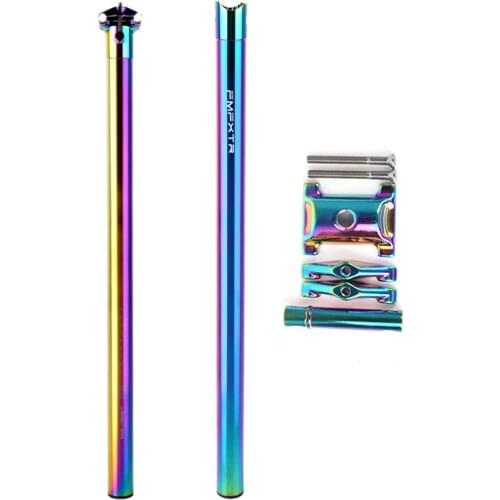 FMFXTR 31.8mm*600mm Bicycle Seat Post For Road /Mountain Bike Aluminum Alloy Thickened MTB Seat Tube