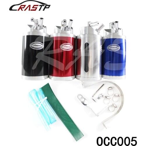 RASTP Red/Sliver/Bule/Black Universal Simota Turbo Engine Oil Catch Tank Can Reservoir Performance Car Parts RS-OCC005