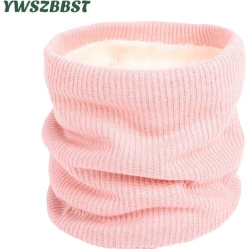 Unisex Winter Boys Girls Women Men Warm Knitted Scarves Kids Thick Elastic Mufflers Children Neck Warmer Cotton Baby Scarf