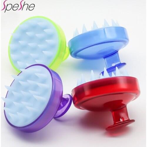 2pcs Cepillo Anticaspa Silicone Head Body Wash Hair Root Itching Scalp Brush Shower Bath Spa Massage Comb Anti-Dandruff Shampoo
