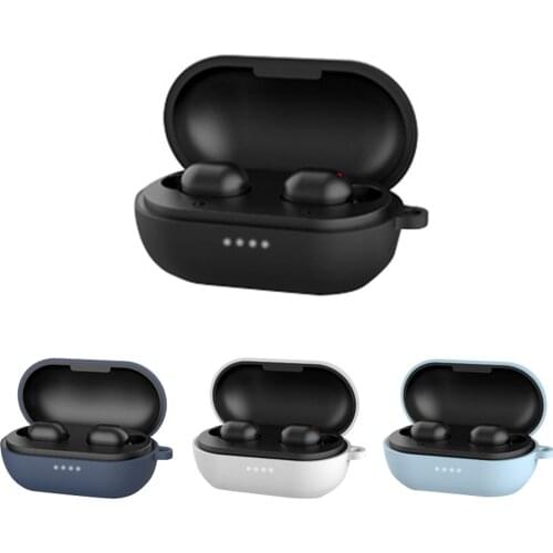 Solid Color Silicone Case for Haylou GT1 Pro Bluetooh Earphones Protective Case Cover Anti-scratch Wireless Earphone Cases Box