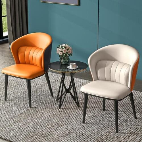 Nordic Modern Minimalist Net Red Home Dining Chair Ins Meeting Casual Coffee Shop Chair Back Chair Balcony Table And Chair