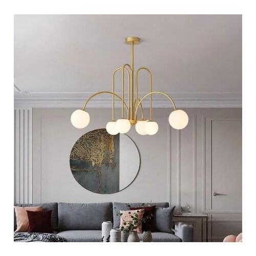 Modern LED Chandelier Glass ball Lamps Restaurant bar Hanging lights Nordic Dining room Kitchen decoration suspension luminaires