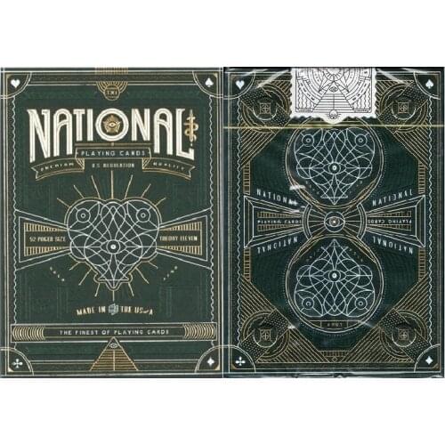 Theory11 National Green Playing Cards Bicycle Deck USPCC Collectible Poker Magic Card Games Magic Tricks Props