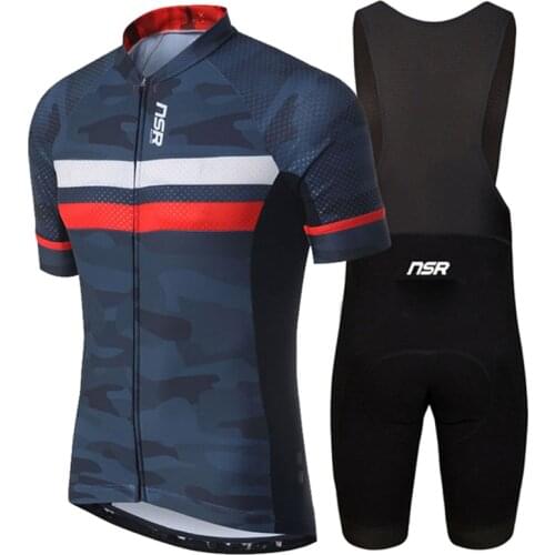 Bicicleta ciclismo Korea Nsr Pro Team bicycle cycling jersey short sleeve set maillot ciclismo hombre MTB equipamento ciclismo
