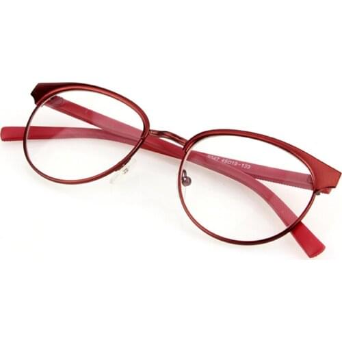 Vintage Glasses Women Brand Designer Semi-Rimless Clear Lens Goggle Eyewear Anti Blue Light Outdoor Outdoor Eyewear Unisex Men