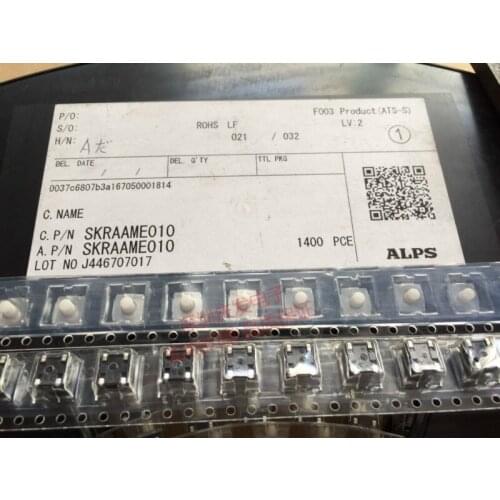 Japan ALPS Tact Switch SKRAAME010 Waterproof and Dustproof 6*6*5 Patch Silicone Button Soft