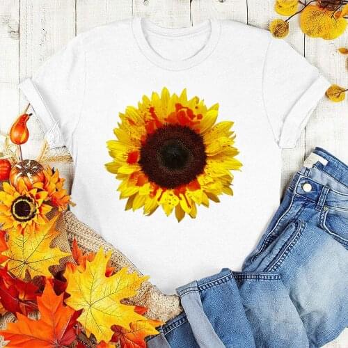 Women T-shirts Flower Short Sleeve 2021 Summer New Ladies Printing Lady Womens Graphic T Tops Female Tees T-Shirt