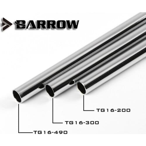 Barrow Metal Tube ( ID14mm + OD16mm ) + 1mm Thickness + 20 /30 /49cm Length Brass Pipe Surface Electroplating Cooling Tube