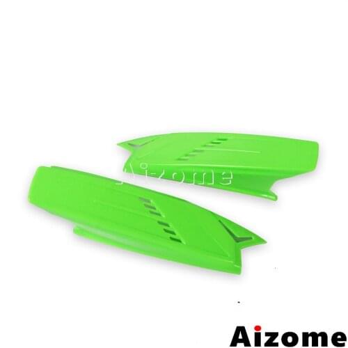 2 x Green Dirt Bike Mohawk Racing Bike Horns Motorbike Scooter Helmet Stick Horns Motorcycle Helmet Horns Ears