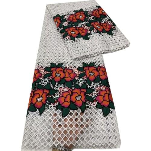 2021 Guipure Lace Cord Lace Embroiderey French African Lace Fabric Water Soluble Cord Lace Fabric For Nigeria Wedding dp66-518