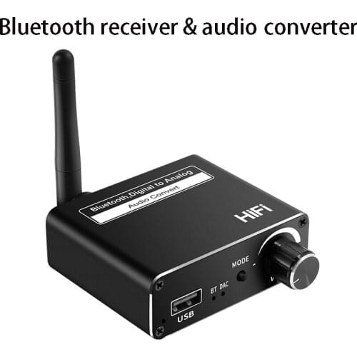 3 In 1 Bluetooth-compatible 5.0 Audio Receiver Transmitter Low Latency Hifi Sound Wireless AUX Adapter Support U Disk Playback