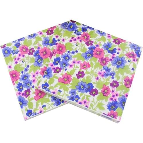 33x33cm 20Napkins/lot Color Printed Napkin Party Napkin Paper Face Handicraft Paper DIY Birthday Wedding Party Paper Towel Decor