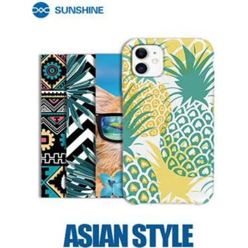 50pcs/Lot Asian style SUNSHINE S300 Embossed Series Back Cover Protector Sticker For SUNSHINE SS-890C cutting machine