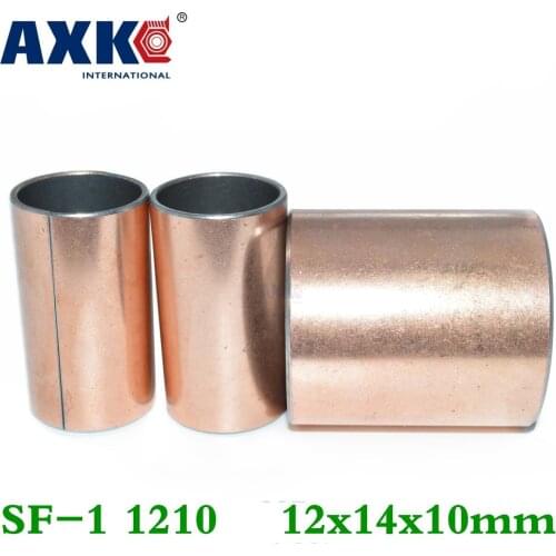 Axk 50pcs Sf-1 1210 12x14x10 Mm Self Lubricating Composite Bearing Bushing Sleeve Free Shipping Sf1