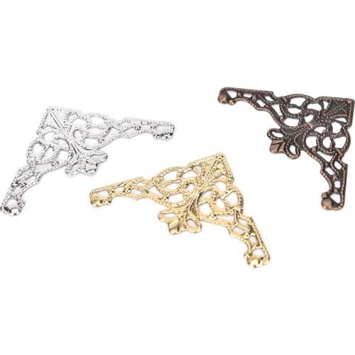 12PCS DIY Decorative Metal Corners For Books Scrapbooking Photo Albums Menus Crafts