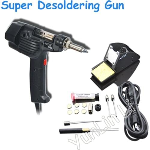 Desoldering Pump Electric Suction Tin Machine Portable Single High-power Suction Gun 100W 220V Welding Repair Tools