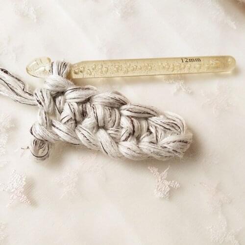 12mm-25mm Diy Craft Crochet Hooks Weave Knitting Needles Transparent Plastic Tool