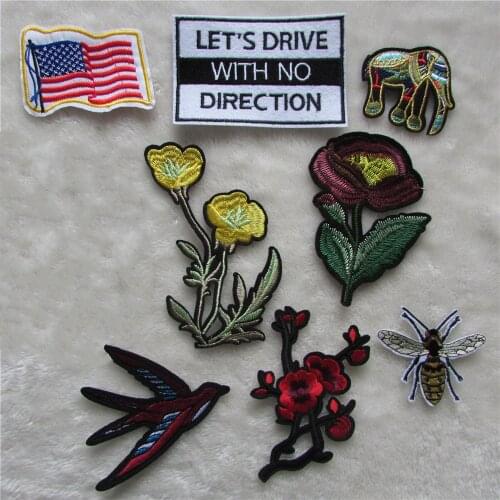 1pcs sell fashion style hot melt adhesive applique embroidery patch DIY clothing accessory patches stripes C5100-C2285