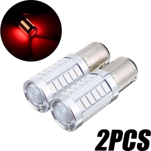 New Arrival 2pcs 12V 1157 BAY15D 5730 33SMD Red LED Car Tail Lamp Stop Brake Backup Light Bulb for Car Lighting