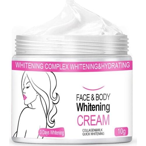 10/20/50g Whitening Body Face Cream Bleaching Private Legs Knees Underarm Body Skin Care Brighten Cream