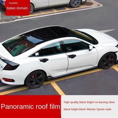 Applicable to 10 Th Generation Civic Sunroof Film Bright Black Panorama Sunroof Color Changing Universal Body Color Changing Fil