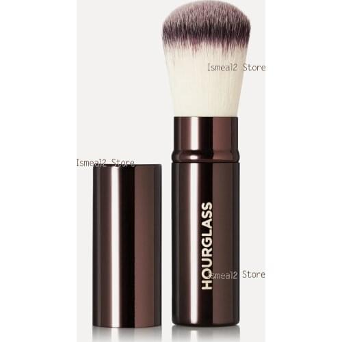 Hourglass Retractable Foundation Makeup Brush Soft Flawless Travel Sized Foundation Powder Blush Beauty Cosmetics Brush Tools