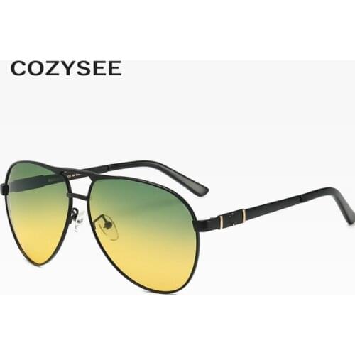 Polarized Sunglasses Men Night Vision Sun glasses Women Vintage Anti-UV Driver Black Goggles Eyewear Gafas de sol