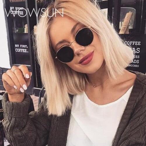 Alloy sunglasses ladies retro style female sunglasses luxury brand designer classic small frame driving mirror