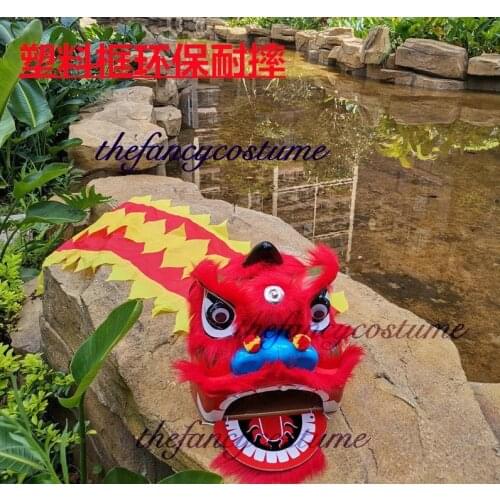 Chinese Southern Lion Dance Set For 5-10 age Boy Girl Mascot Costume Cartoon Props Sub Play Parade Outfit Sport Traditional